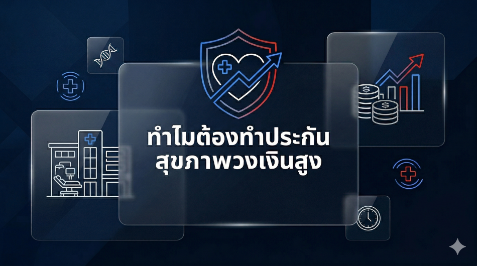 ทำไมเราต้องมี ประกันสุขภาพเหมาจ่าย วงเงินสูง