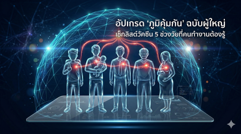 เช็กลิสต์วัคซีน 5 ช่วงวัยที่คนทำงานต้องรู้